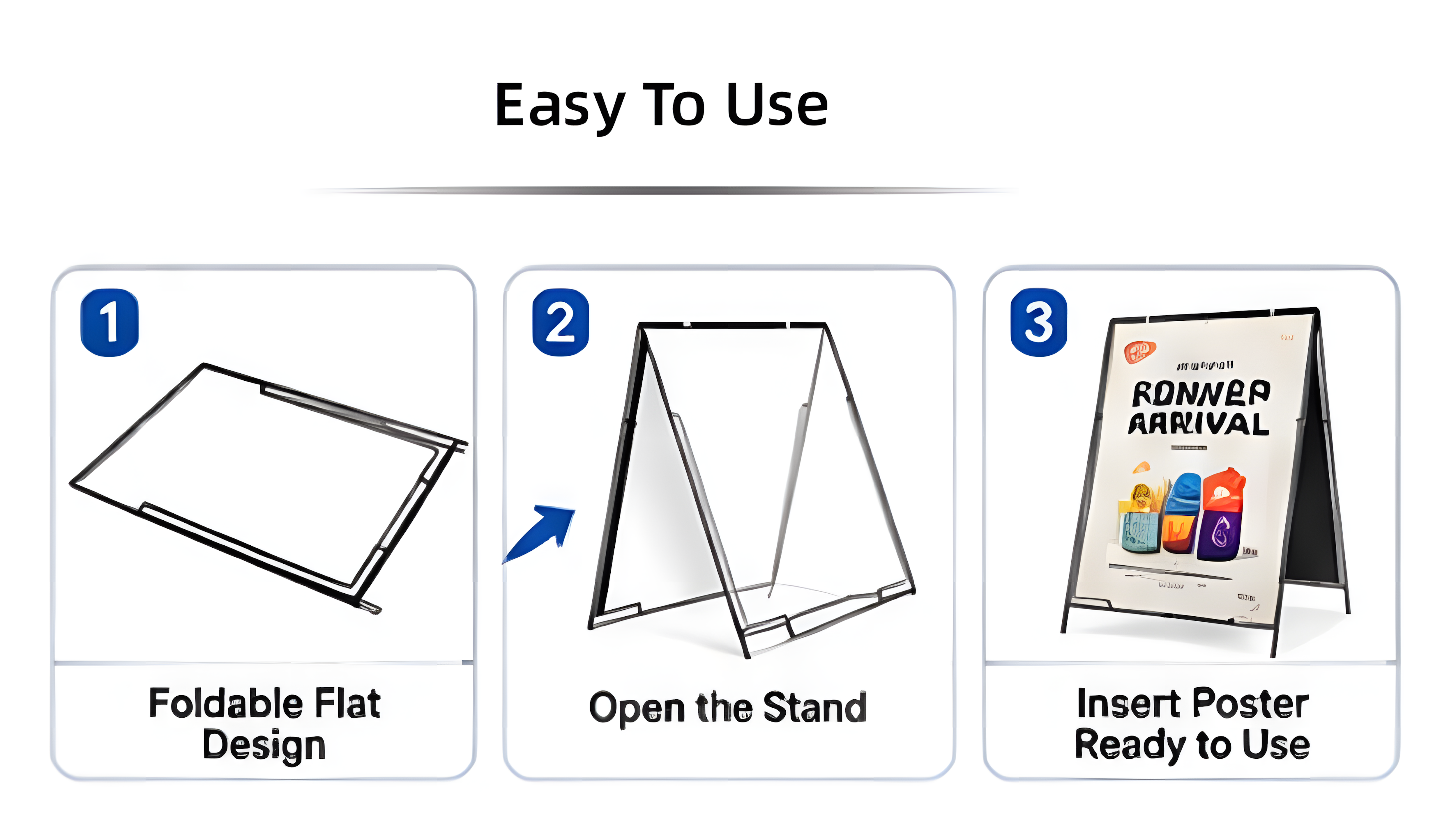 Metal A Frame Sign Stand easy install