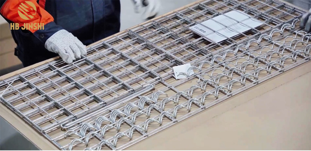 Gabion packed into carton