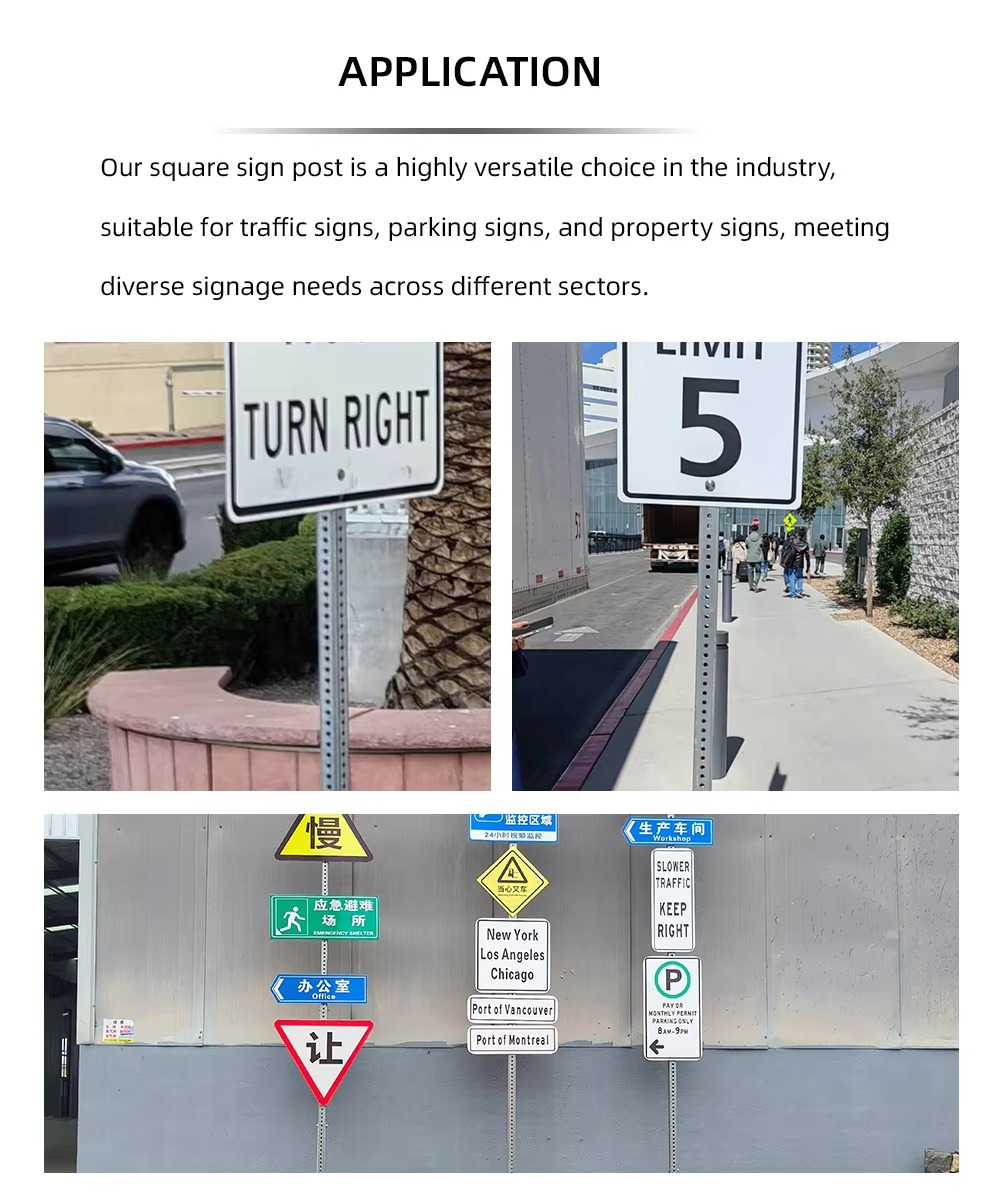 square perforated sign post supplier
