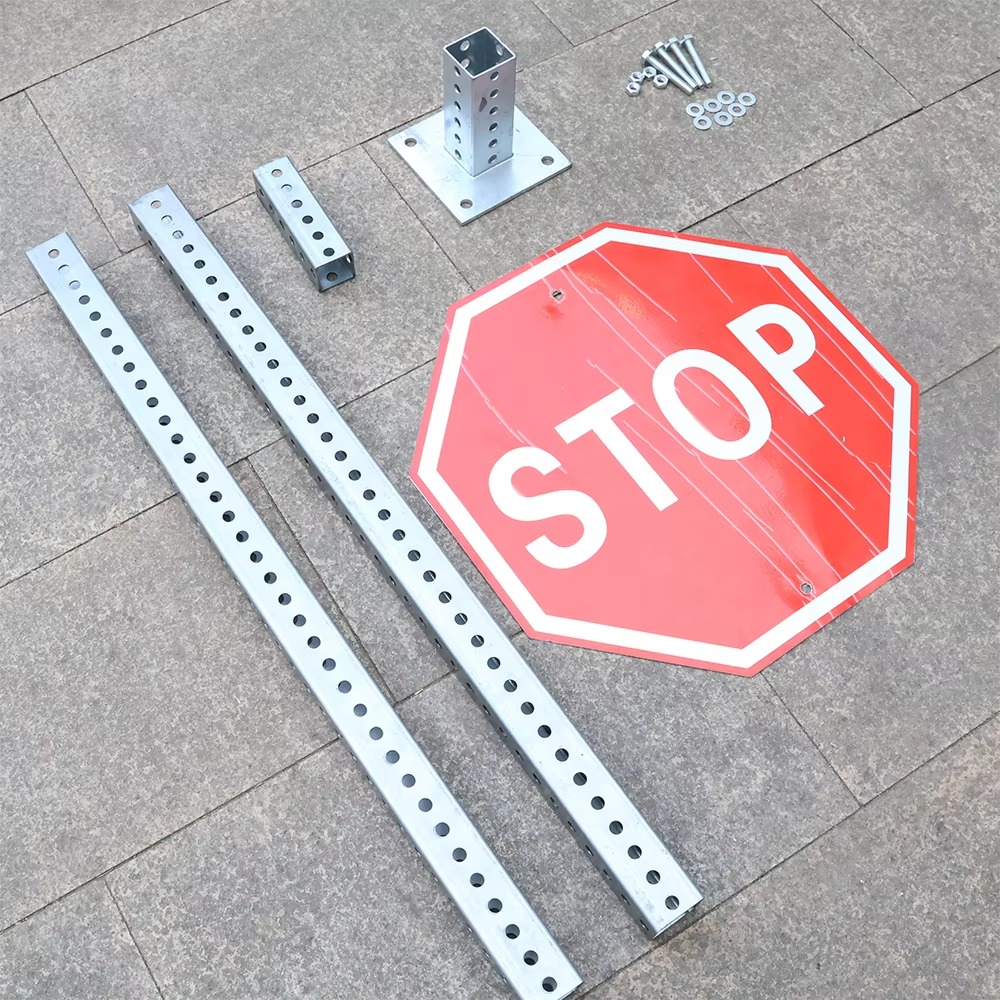 Galvanized Steel Square Sign Post