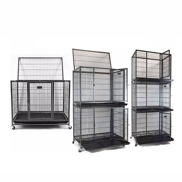 stackable heavy duty dog cage